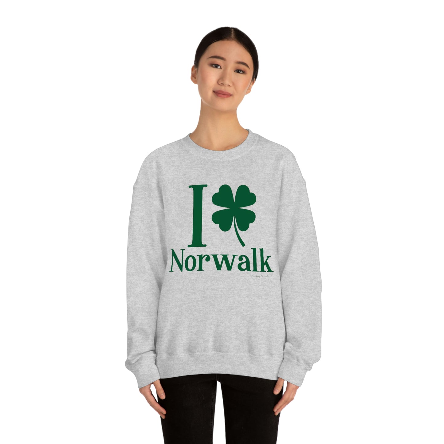 I Clover Norwalk (Green) Unisex Heavy Blend™ Crewneck Sweatshirt