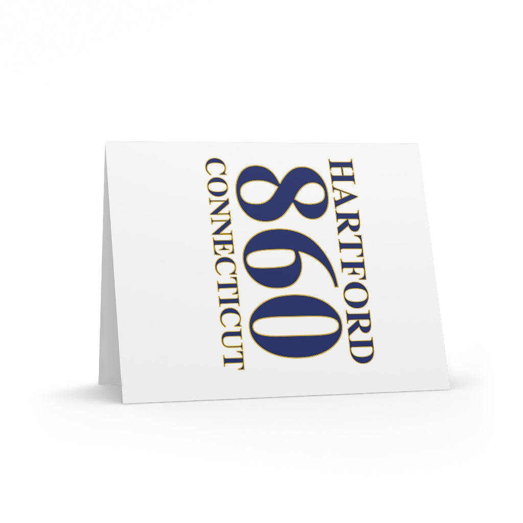 Hartford 860 Connecticut Greeting Cards (8, 16, and 24 pcs)