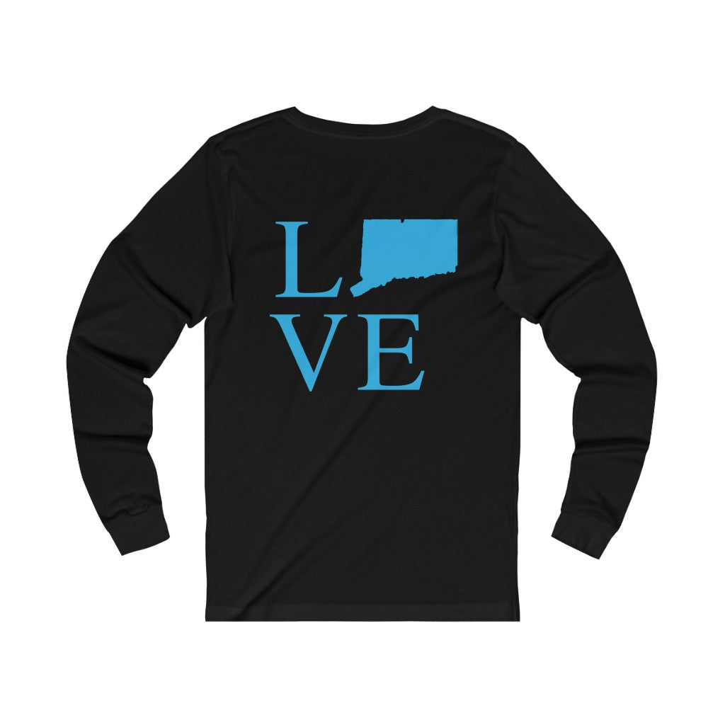 Connecticut Love (back) Unisex Jersey Long Sleeve Tee