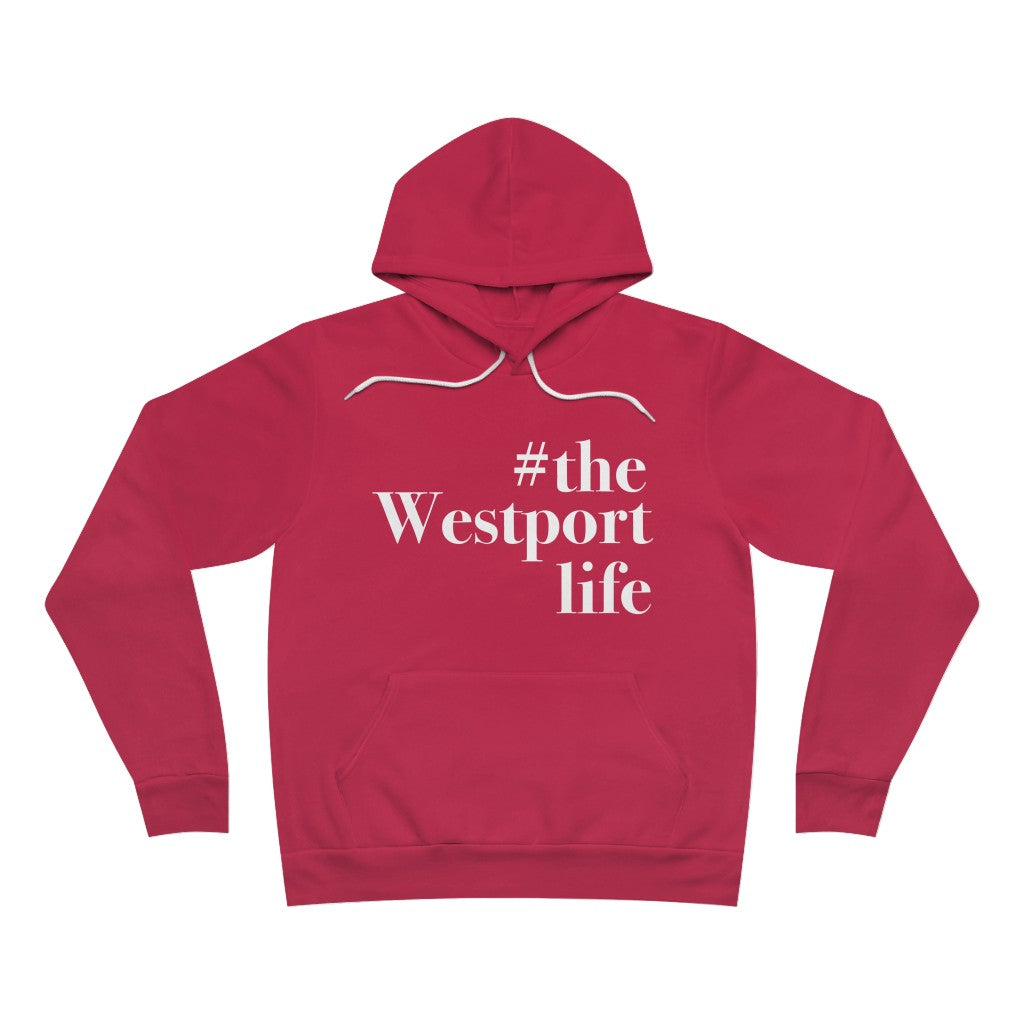 #thewestportlife Unisex Sponge Fleece Pullover Hoodie Do you live the #thewestportlife? Living the #thewestportlife is a lifestyle and proudly show it off the world that your beach of choice is Compo Beach and you support the local lifestyle. Free USA shipping on all products. Proceeds of this collection goes to help grow Finding Westport and Finding Connecticut’s brand.
