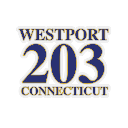 Westport 203 Connecticut Kiss-Cut Stickers