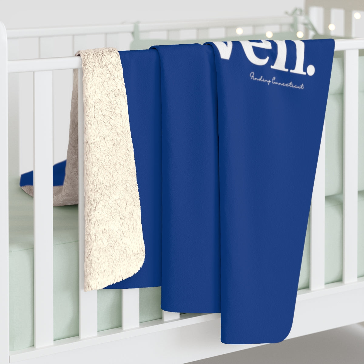 I'd Rather Be in New Haven Sherpa Fleece Blanket