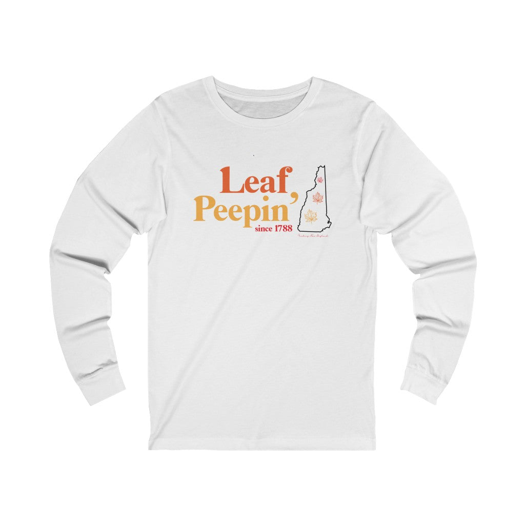 Leaf Peepin' New Hampshire Show your love for the fall season with this Leaf Peepin' Connecticut collection. From the traveler to the local, this collection is inspired for anyone who loves the crisp air and colorful autumn season. Proceeds of this collection go to help grow Finding New England's brand.