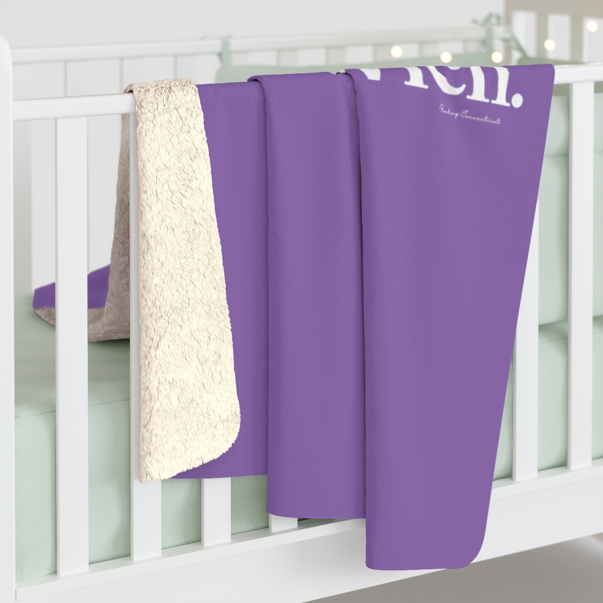 I'd rather be in Old Greenwich. Sherpa Fleece Blanket