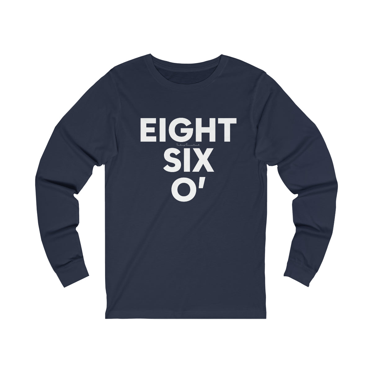 eight six oh / ct / connecticut long sleeve tee shirt