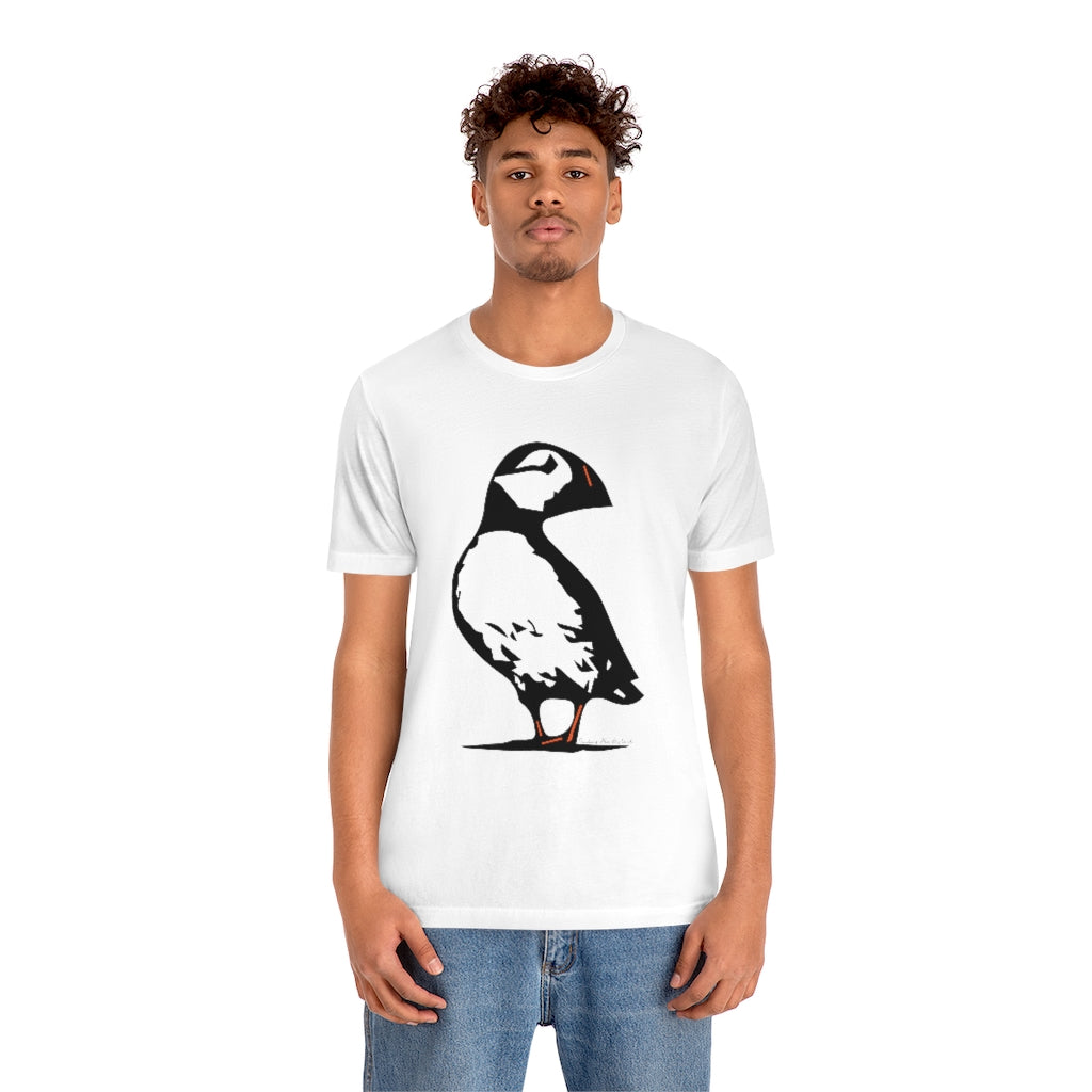 Puffin Looking Back. Do you love Atlantic Puffin’s? We have plenty Puffin products including tee shirts, sweatshirts, mugs, greeting cards, home decor, and more! Free USA shipping on all products.