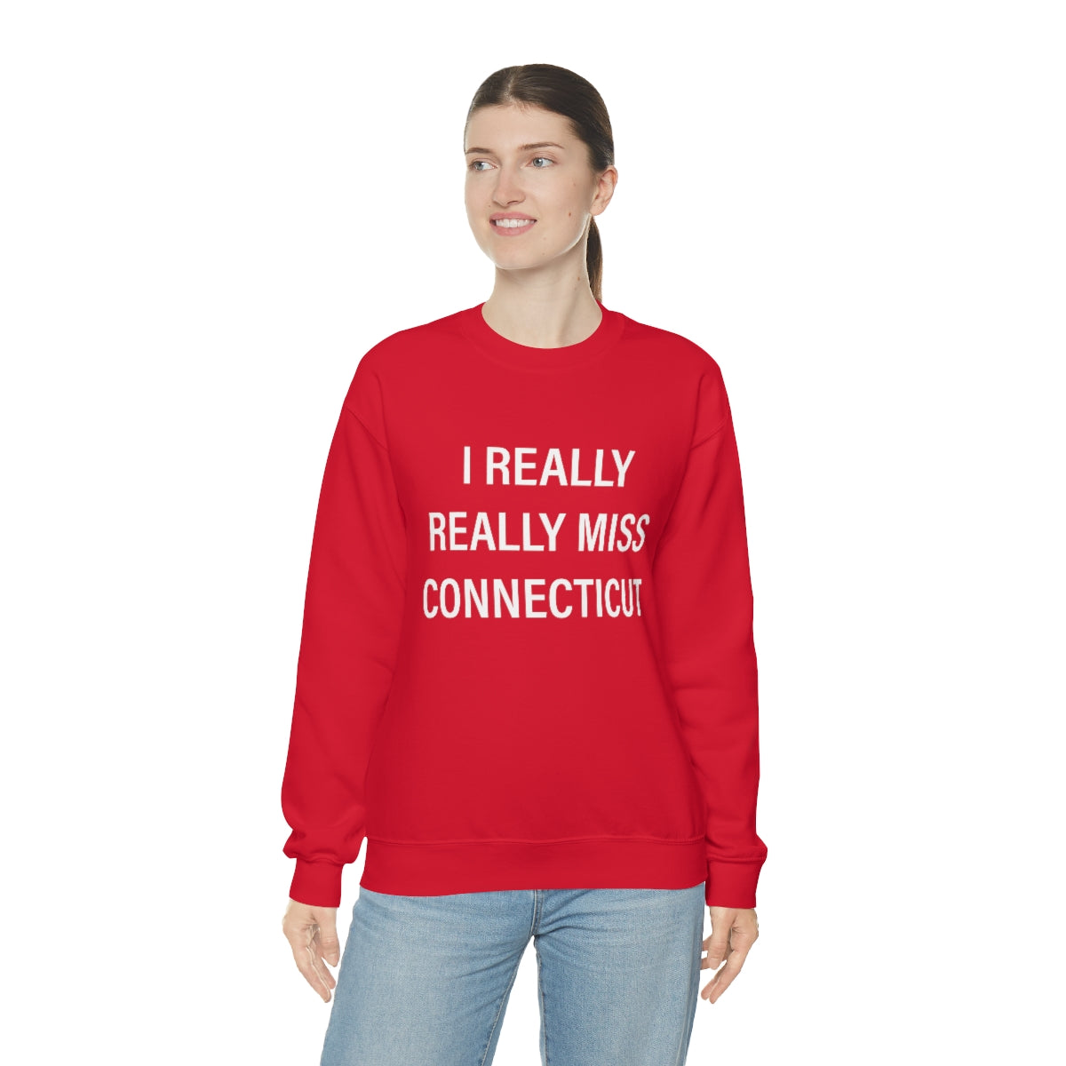 I Really Really Miss Connecticut Unisex Heavy Blend™ Crewneck Sweatshirt