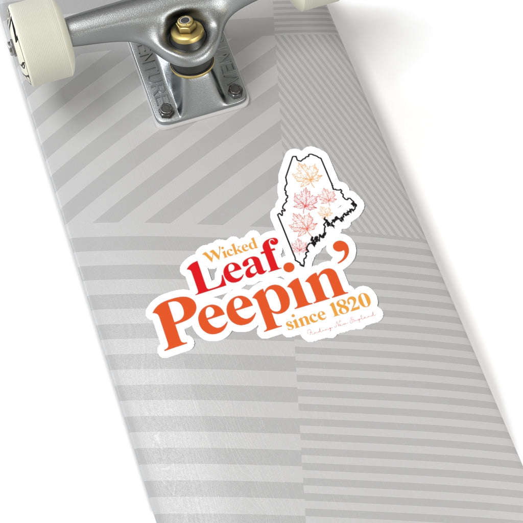 Wicked Leaf Peeper If you ask a local about leaf peeping, they would most likely say “Leaf peeping is wicked cool!” This collection brings out the uniqueness of fall in Maine. Free USA shipping on all items