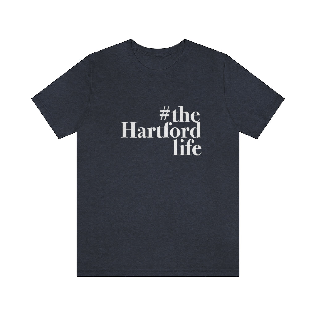 #thehartfordlife Unisex Jersey Short Sleeve Tee  Proceeds help grow Finding Connecticut's website and brand.   Click here to go back to our home page.
