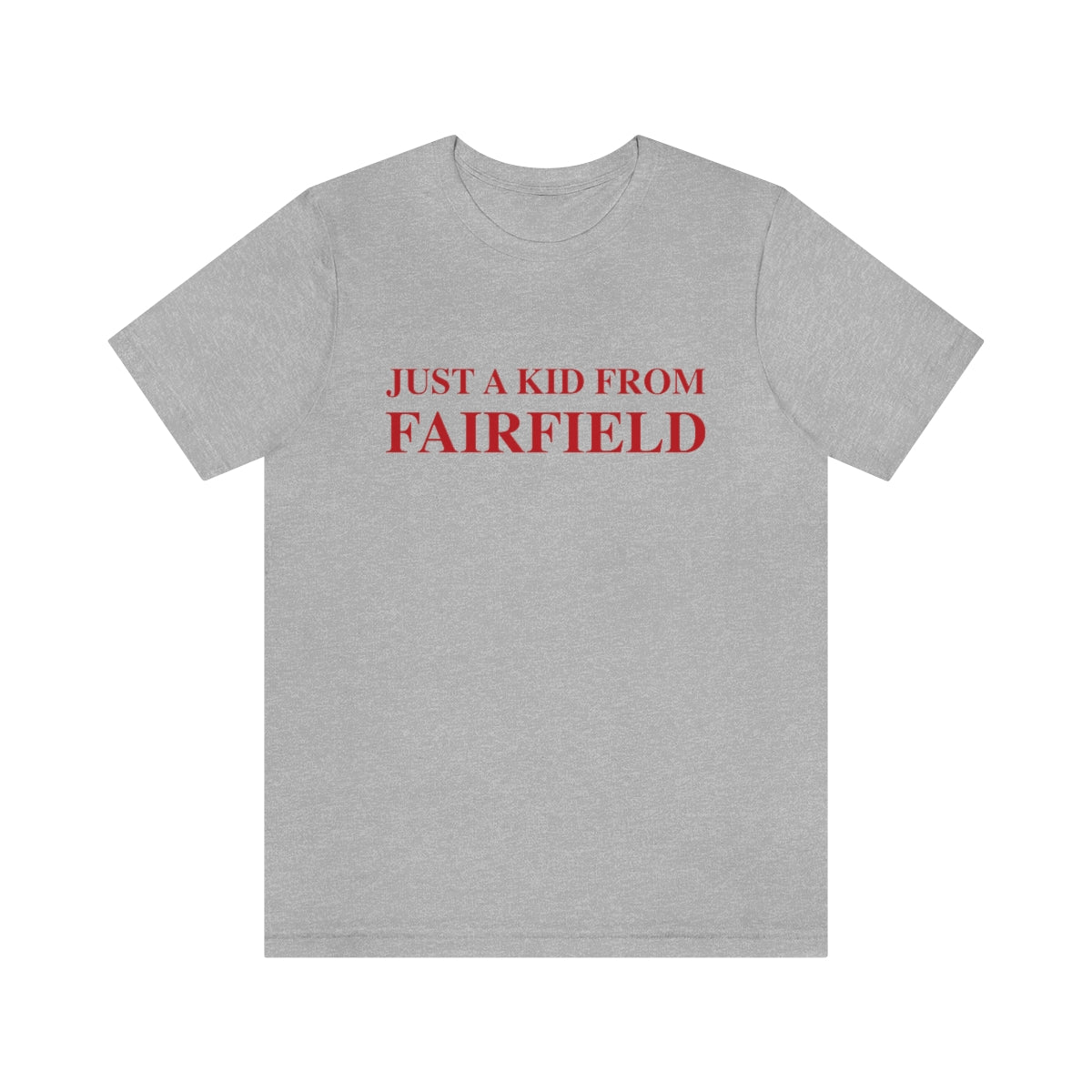 just a kid from fairfield ct / conencticut tee shirt