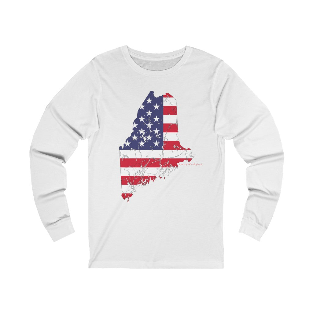 Maine American Flag collection has tee shirts, mugs, reusable bags, and other apparel and gifts. All proceeds goes to help build the Finding Maine brand and get our website up and going. Free shipping on all products.