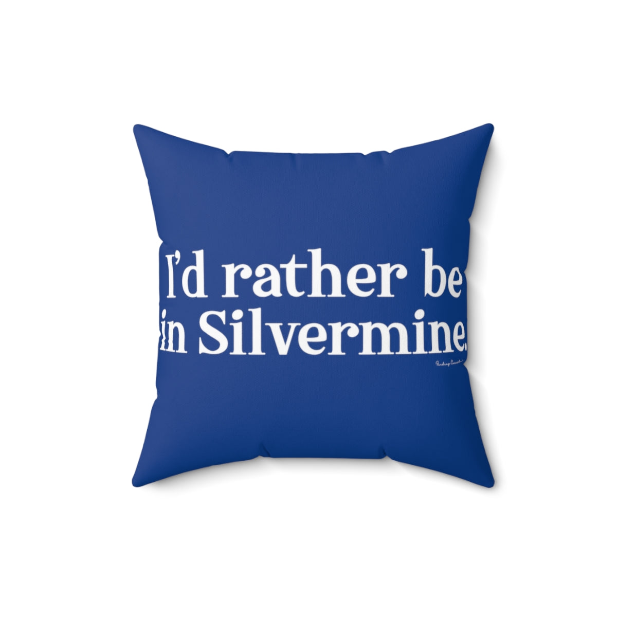 I'd rather be in Silvermine. Spun Polyester Square Pillow  I’d rather be  in Rowayton  Norwalk Connecticut tee shirts, hoodies sweatshirts, mugs and other apparel, home gifts and souvenirs. Proceeds of this collections goes to help Finding Norwalk and Finding Connecticut’s brand. Free USA shipping