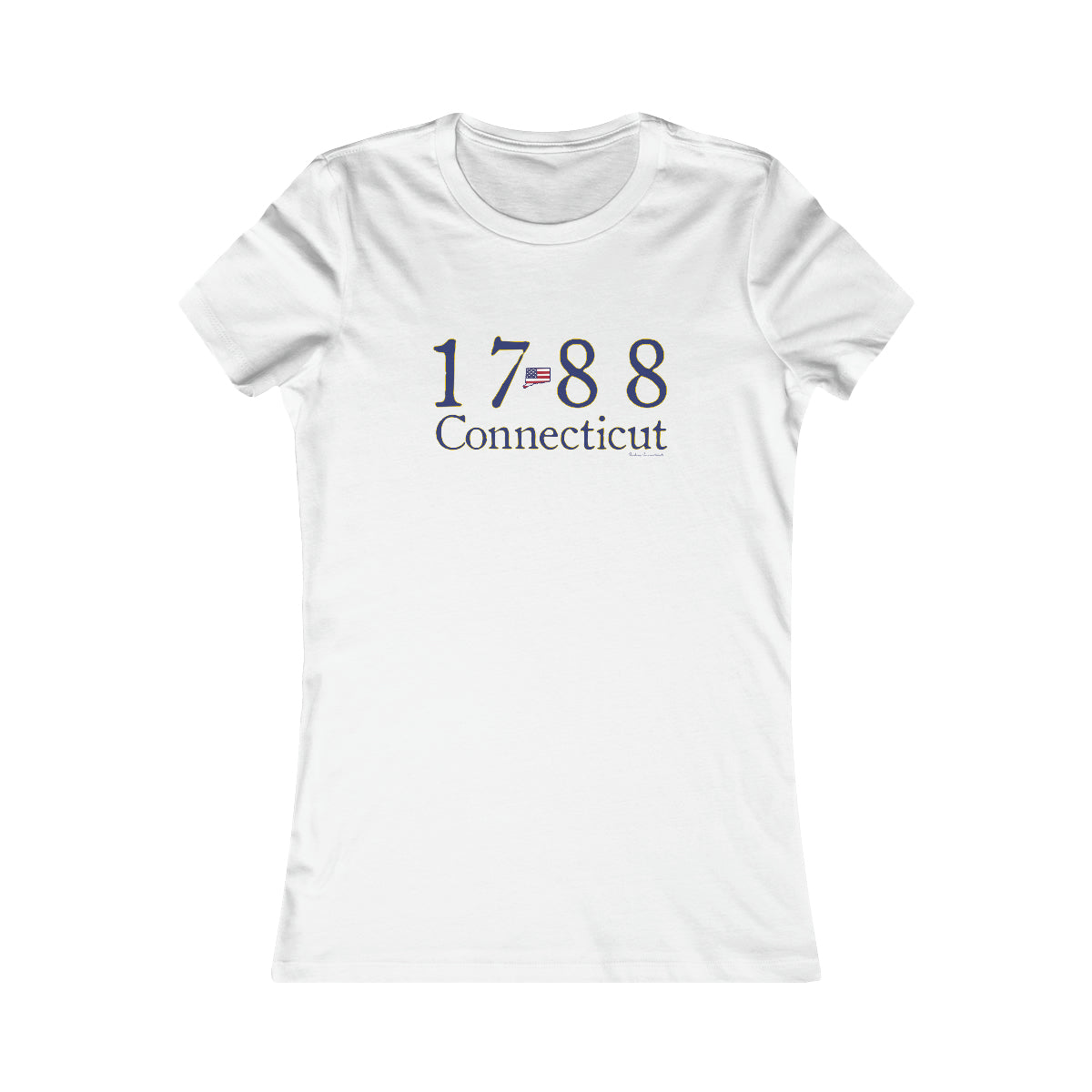 1788 Connecticut American Flag Women's Favorite Tee