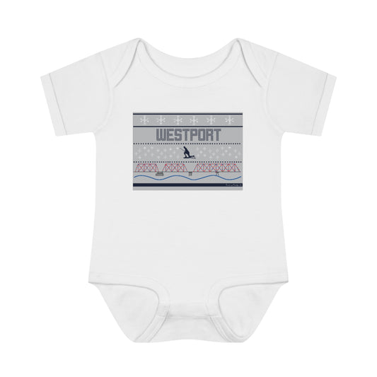 westport ugly christmas sweater onesie