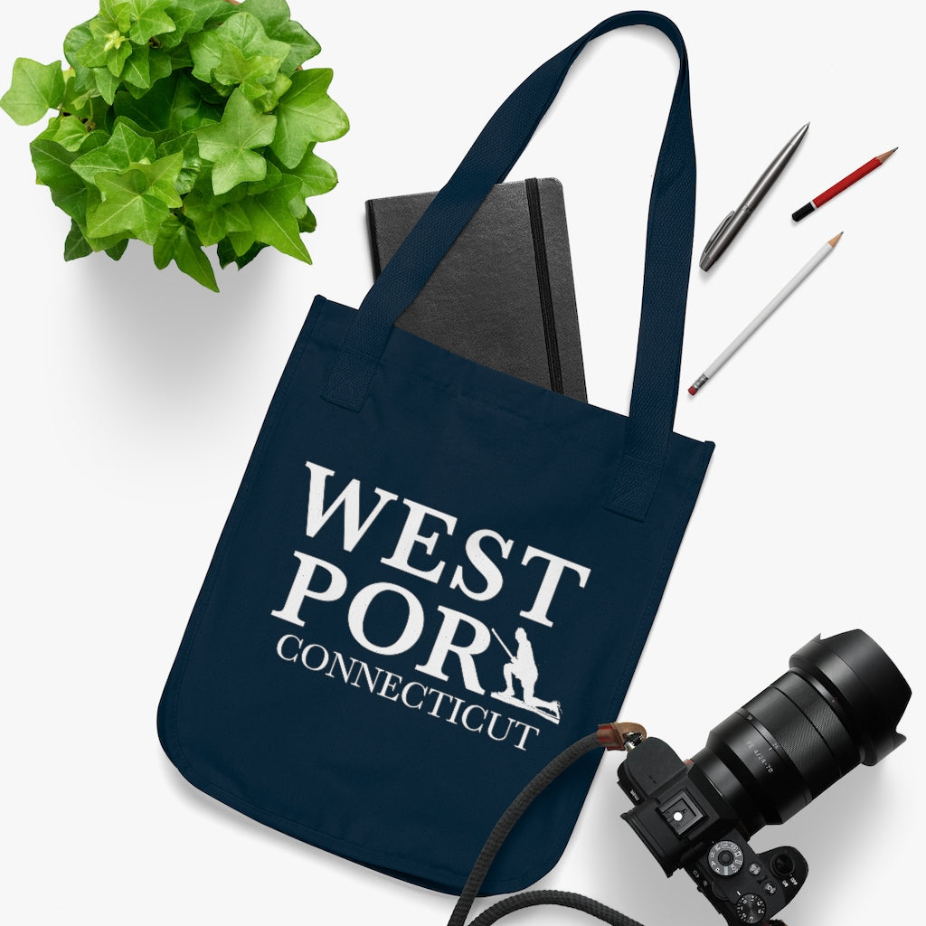 Westport Connecticut  Organic Canvas Tote Bag