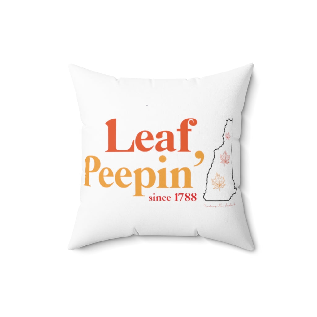 Leaf Peepin' New Hampshire Show your love for the fall season with this Leaf Peepin' Connecticut collection. From the traveler to the local, this collection is inspired for anyone who loves the crisp air and colorful autumn season. Proceeds of this collection go to help grow Finding New England's brand.