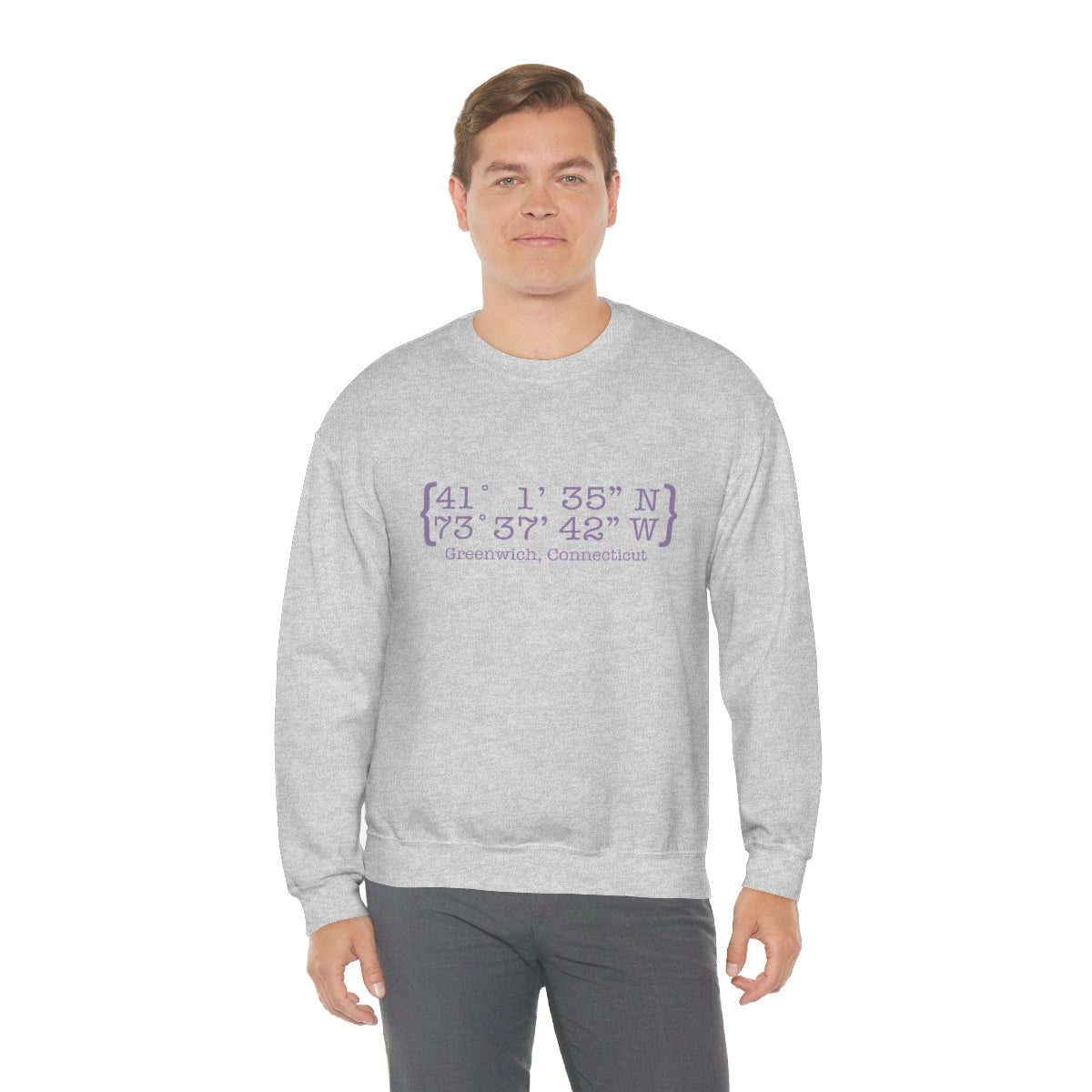 Greenwich Coordinates Unisex Heavy Blend™ Crewneck Sweatshirt