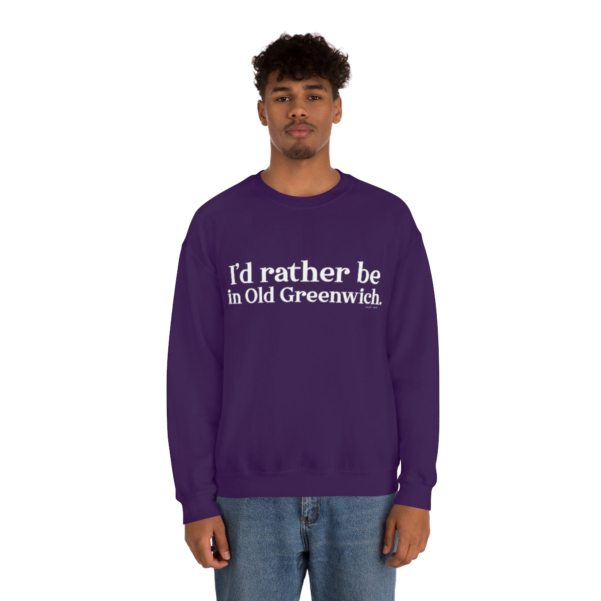 I'd rather be in Old Greenwich. Unisex Heavy Blend™ Crewneck Sweatshirt