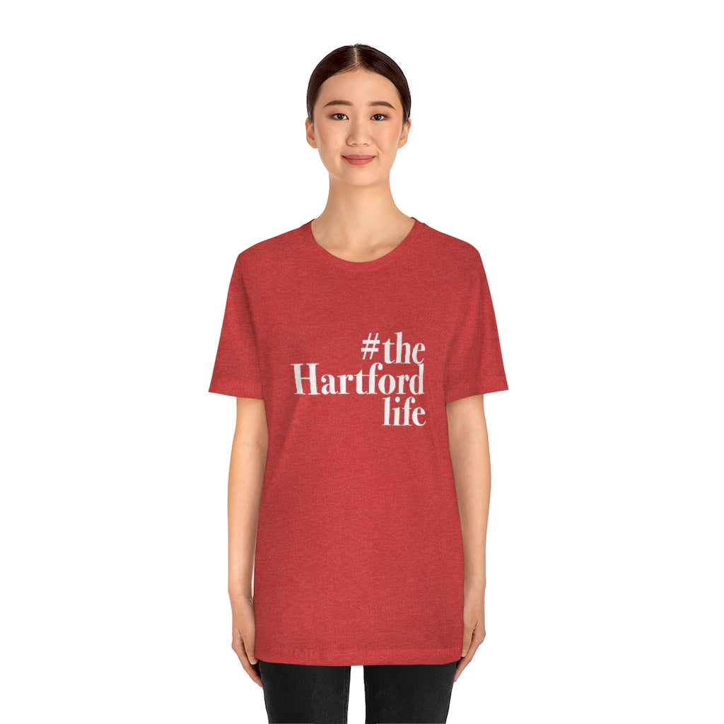 #thehartfordlife Unisex Jersey Short Sleeve Tee  Proceeds help grow Finding Connecticut's website and brand.   Click here to go back to our home page.