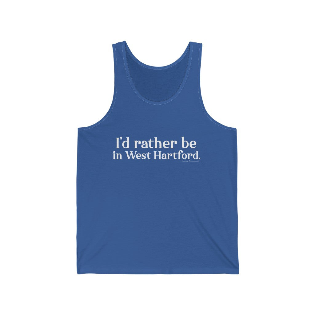 I’d rather be in West Hartford tee. West Hartford Connecticut tee shirts, hoodies sweatshirts, mugs, and other apparel, home gifts, and souvenirs. Proceeds of this collection go to help Finding Connecticut’s brand. Free USA shipping.