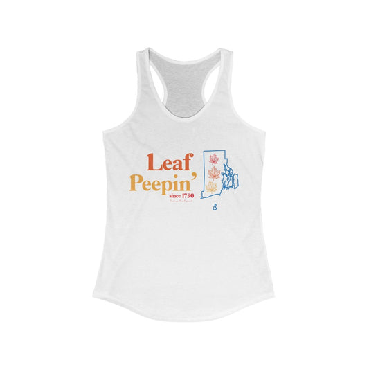 Leaf Peepin’ Rhode Island   Show your love for the fall season with this Leaf Peepin' Rhode Island  collection. From the traveler to the local, this collection is inspired for anyone who loves the crisp air and colorful autumn season. Proceeds of this collection go to help grow Finding New England's brand.
