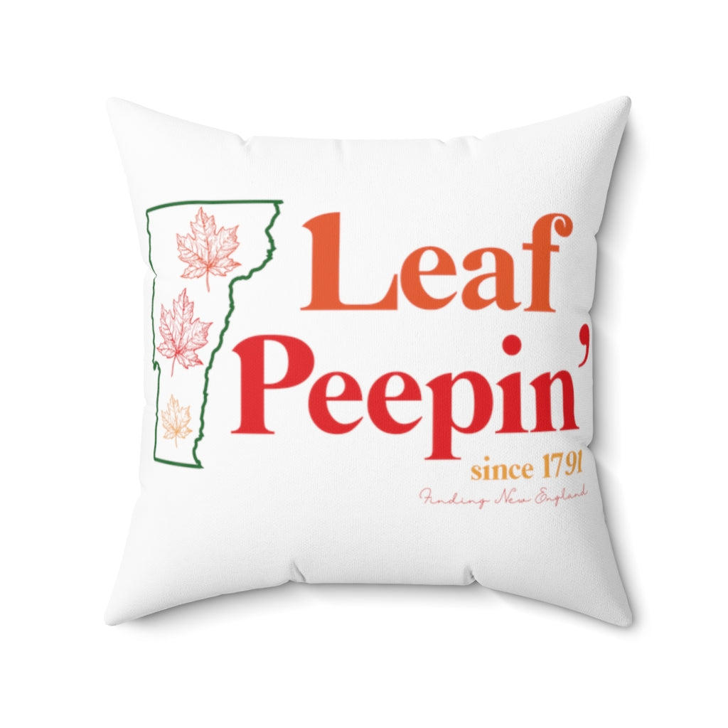 Leaf Peepin' Vermont  Show your love for the fall season with this Leaf Peepin' Vermont collection. From the traveler to the local, this collection is inspired for anyone who loves the crisp air and colorful autumn season. Proceeds of this collection go to help grow Finding New England's brand.