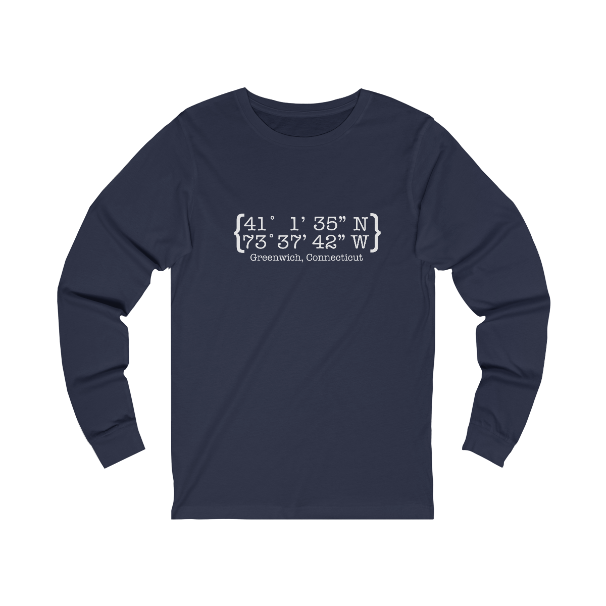 greenwich ct / connecticut long sleeve tee shirt