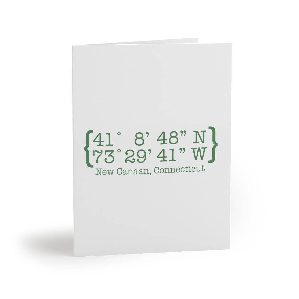 New Canaan Coordinates Greeting Cards Does New Canaan, Connecticut always have a special place in your heart. The Coordinates collection marks the spot for the special place you have ties to. Proceeds helps grow Finding New Canaan and Finding Connecticut's brand grow.
