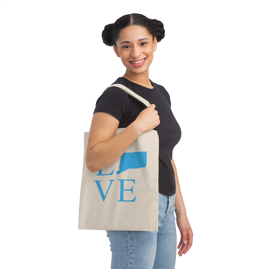 Connecticut Love Canvas Tote Bag