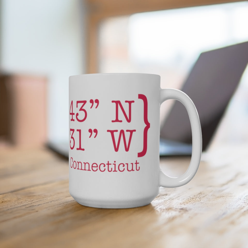 West Hartford Coordinates mugs. West Hartford Connecticut tee shirts, hoodies sweatshirts, mugs, other apparel, home gifts, and souvenirs. Proceeds of this collection go to help Finding Connecticut’s brand. Free USA shipping.