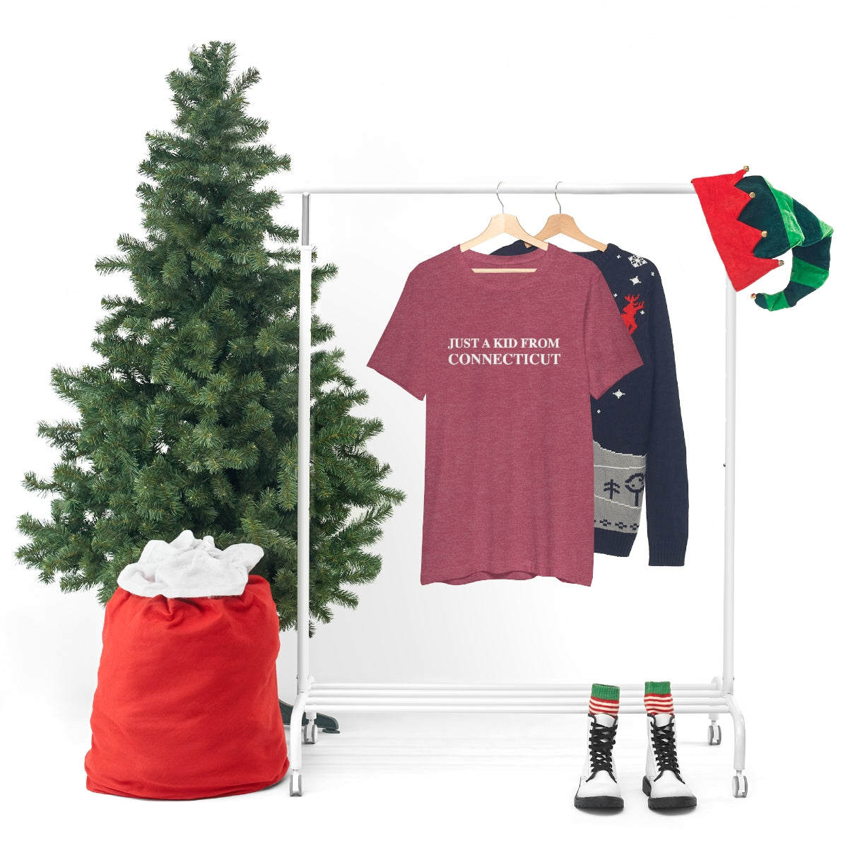 Just a kid from Connecticut Unisex Jersey Short Sleeve Tee