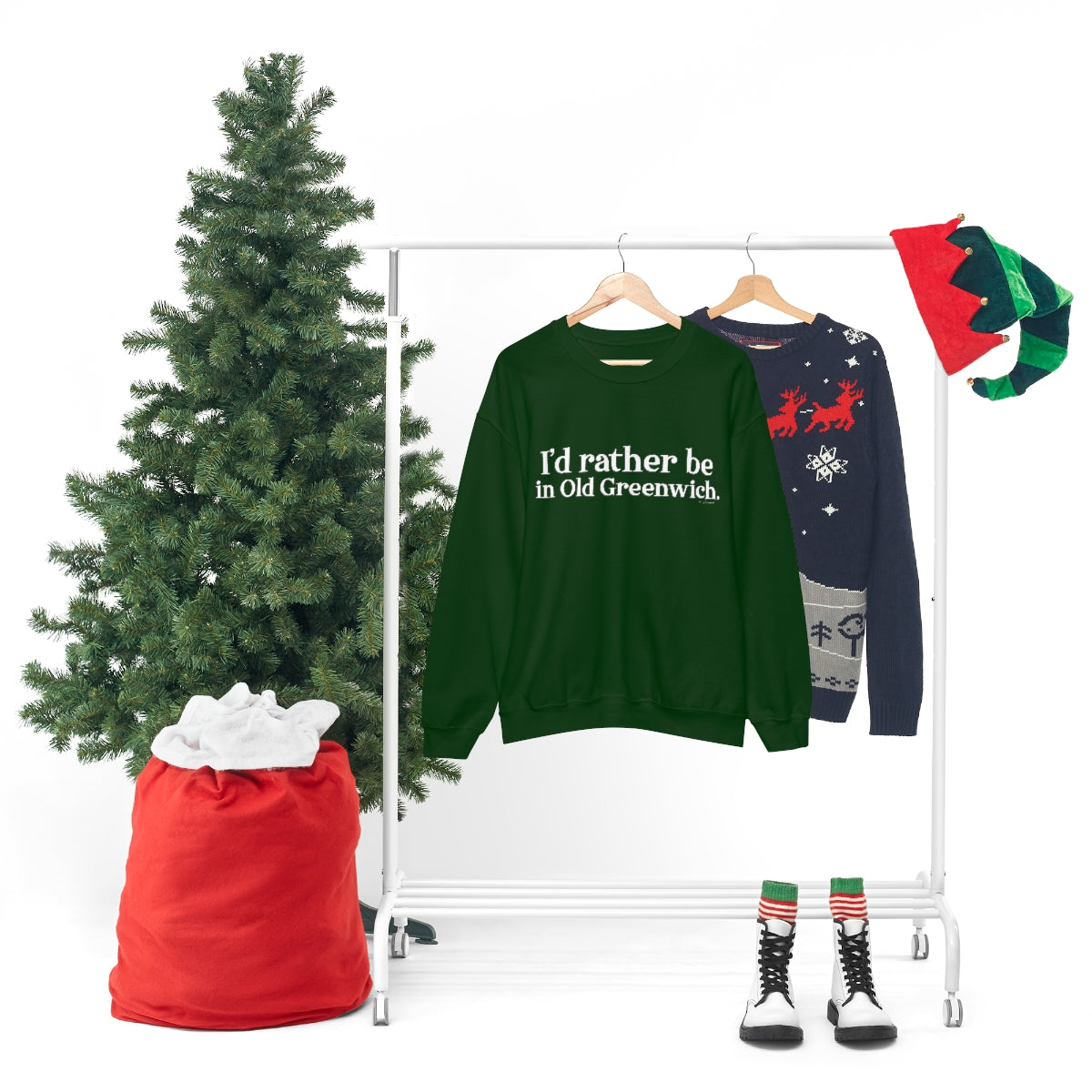 I'd rather be in Old Greenwich. Unisex Heavy Blend™ Crewneck Sweatshirt