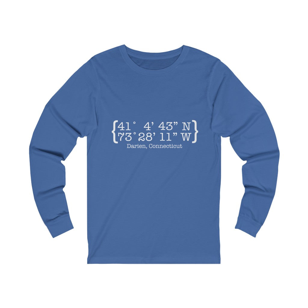 darien ct / connecticut long sleeve shirt