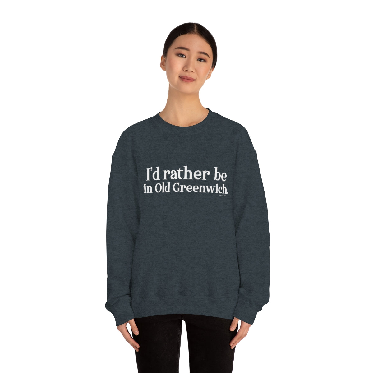 I'd rather be in Old Greenwich. Unisex Heavy Blend™ Crewneck Sweatshirt