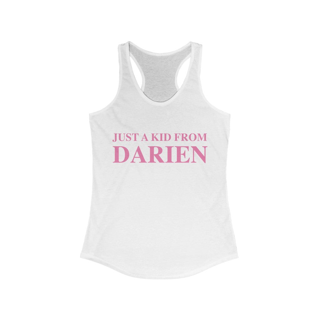 just a kid from darien tank top