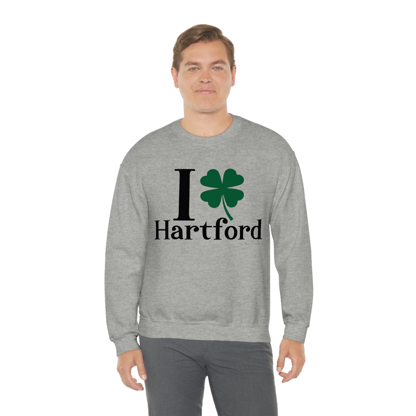 I Clover Hartford Unisex Heavy Blend™ Crewneck Sweatshirt