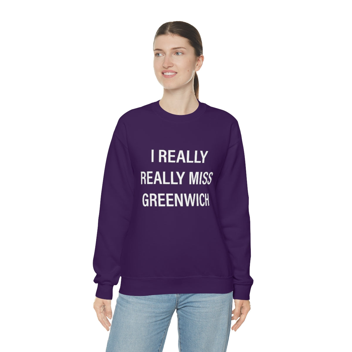 I Really Really Miss Greenwich Unisex Heavy Blend™ Crewneck Sweatshirt