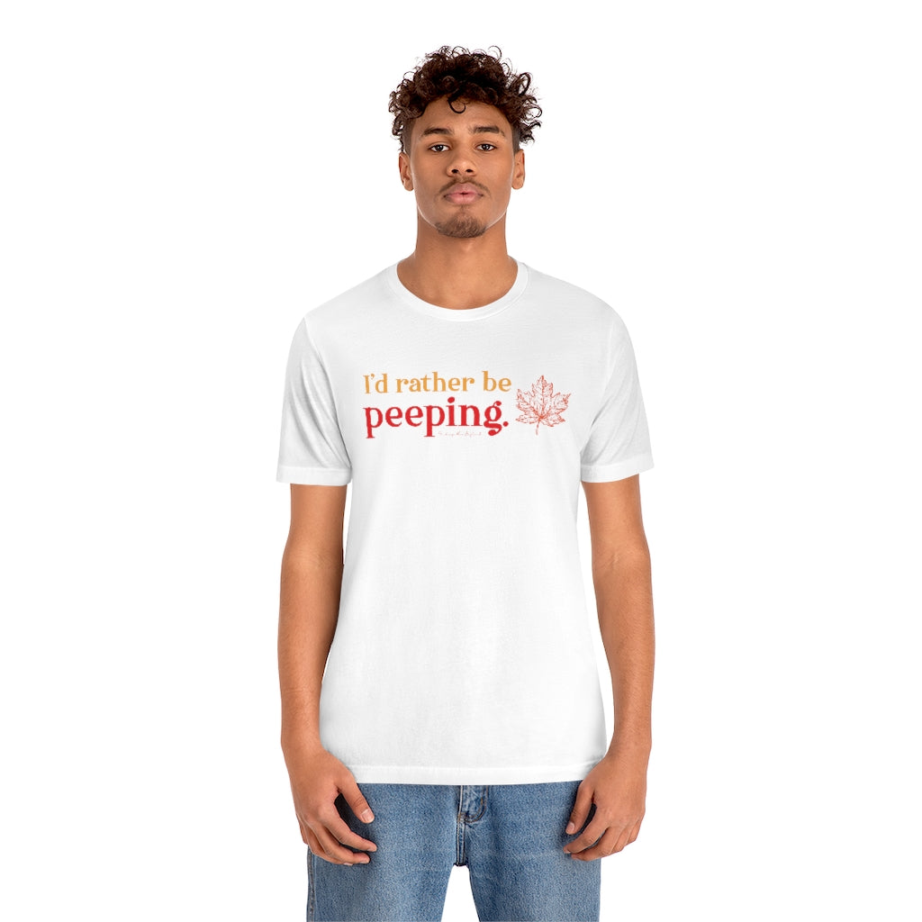 I’d rather be Peeping Do you travel to the New England states to look at the fall foliage? This collection is for the leaf peeper who cannot wait for fall to look at the colors nature produces. Free USA shipping on all products.