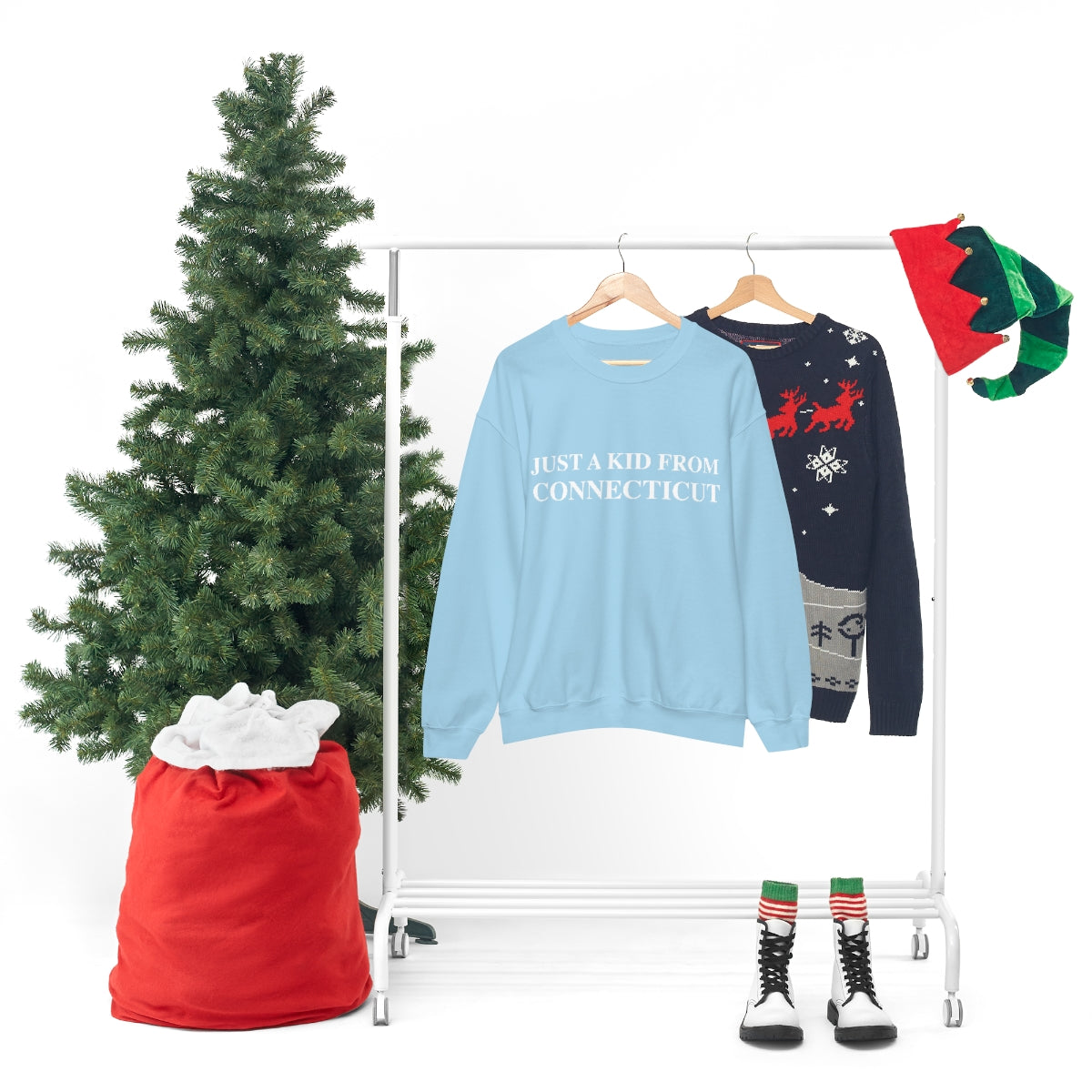 Just a Kid from Connecticut Unisex Heavy Blend™ Crewneck Sweatshirt