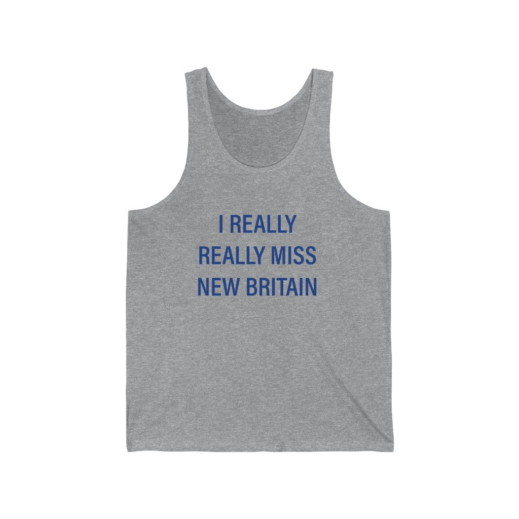 i really really miss new britain // new britain connecticut unisex tank top shirt // finding connecticut