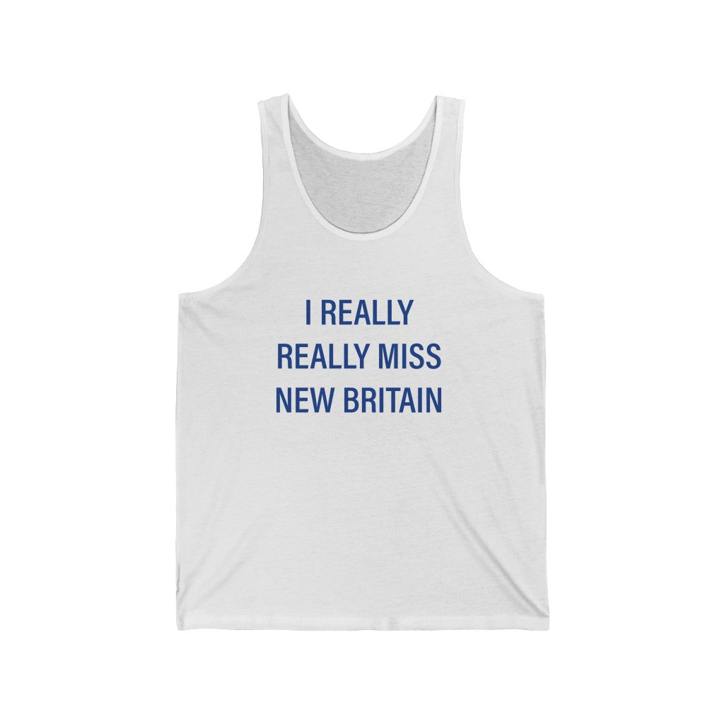 i really really miss new britain // new britain connecticut unisex tank top shirt // finding connecticut