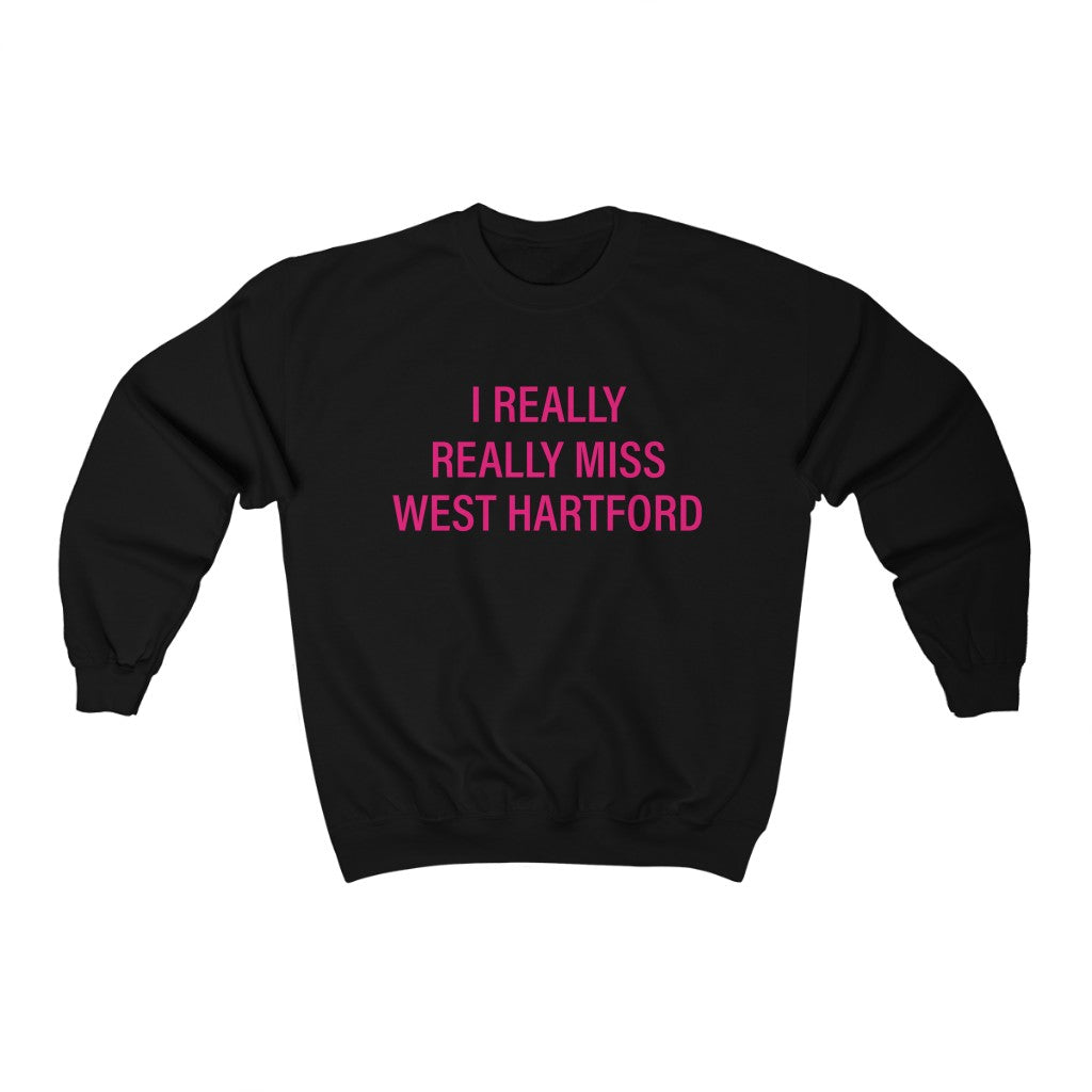 I really really miss West Hartford sweatshirt. West Hartford Connecticut tee shirts, hoodies sweatshirts, mugs, and other apparel, home gifts, and souvenirs. Proceeds of this collection go to help Finding Connecticut’s brand. Free USA shipping.
i really really miss west hartford // west hartford connecticut unisex sweatshirt // finding connecticut