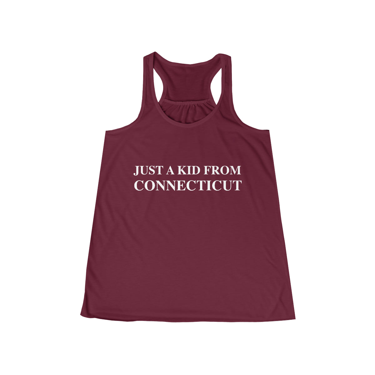 ct / connecticut tank top shirt
just a kid from connecticut // CT womens flowy tank top shirt // finding conencticut