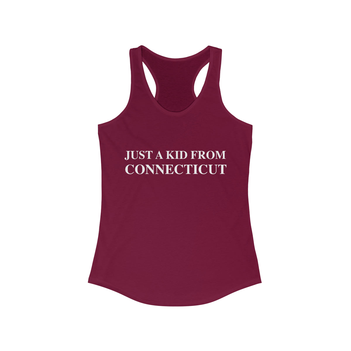 ct / connecticut tank top shirt 
just a kid from connecticut // CT womens tank top shirt // finding conencticut