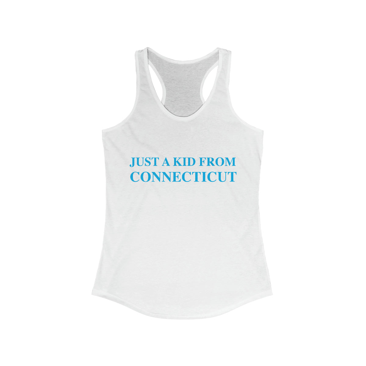 ct / connecticut womens tank top shirt 
just a kid from connecticut // Connecticut womens tank top shirt // finding conencticut