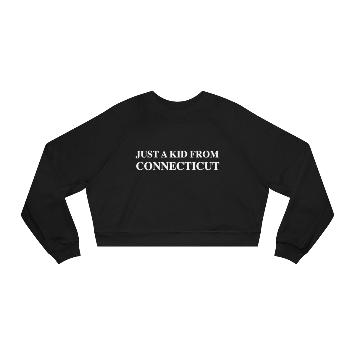 Connecticut sweatshirt. just a kid from connecticut // connecticut womens cropped sweatshirt // finding connecticut