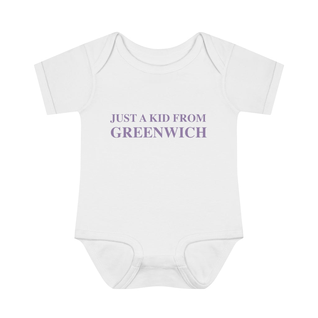 just a kid from greenwich // greenwich connecticut baby onesie // finding connecticut