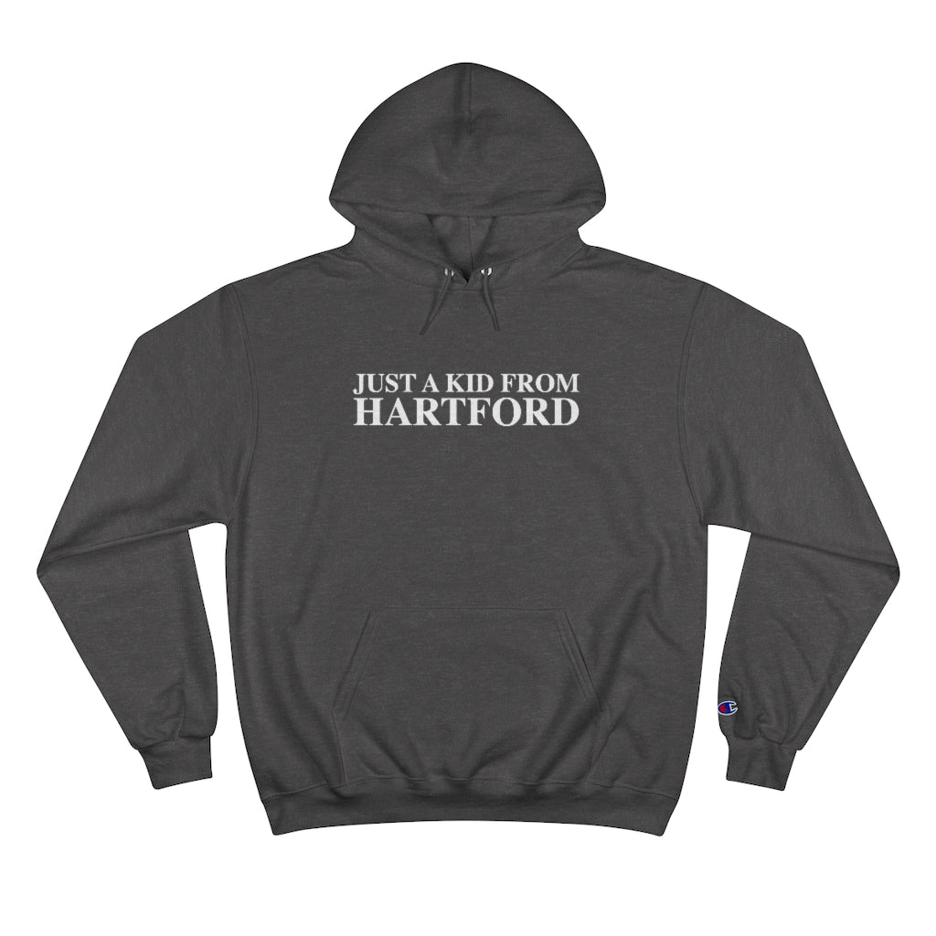 Just a kid from Hartford Champion Hoodie Did you grow up in Hartford, Connecticut? Or know of someone who did? This collection is for someone who has those special Hartford memories. Proceeds help grow Finding Connecticut's website and brand. Click here to go back to our home page.
just a kid from hartford // hartford ct hoodie sweatshirt // finding connecticut