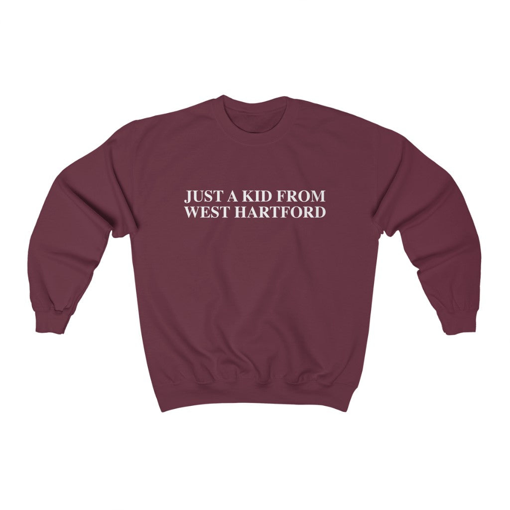 Just a kid from West Hartford sweatshirt. West Hartford Connecticut tee shirts, hoodies sweatshirts, mugs, other apparel, home gifts, and souvenirs. Proceeds of this collection go to help Finding Connecticut’s brand. Free USA shipping.
just a kid from west hartford // west hartford ct sweatshirt // finding connecticut