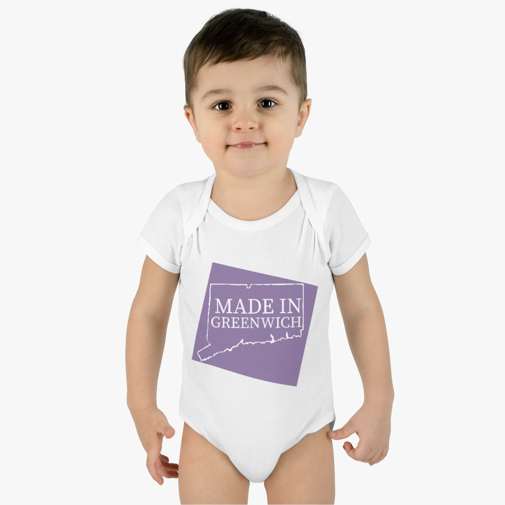 made in greenwich // greenwich connecticut baby onesie body suit  // finding connecticut